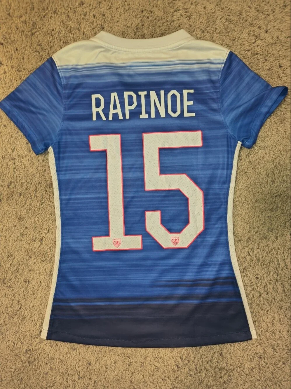 Megan Rapinoe Nike USWNT 2015 Women's Soccer Jersey #15, Size Small